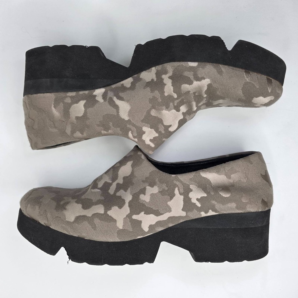 Thierry Rabotin Dream Women's Wedge Shoes Size 8 EU 38 Camo Fabric Slip On Italy - Picture 8 of 16